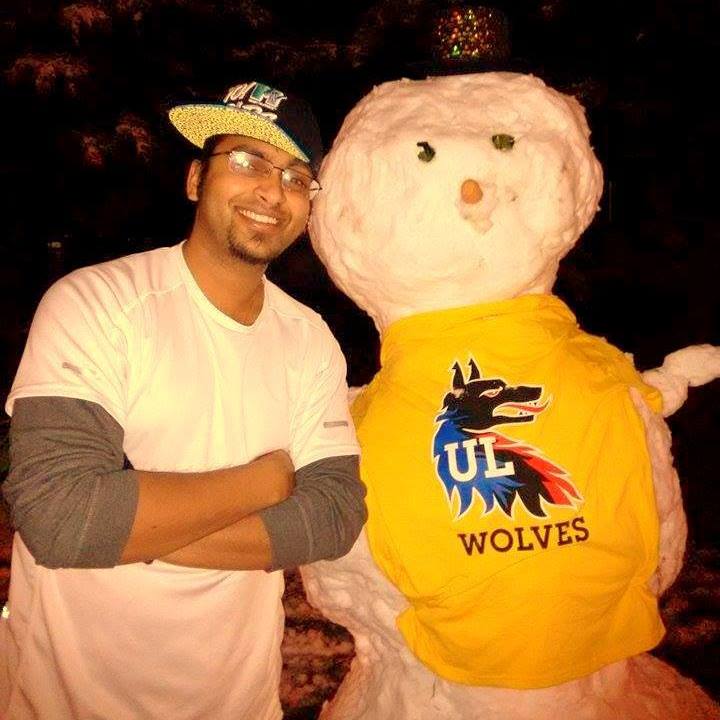 Me and my new snow friend