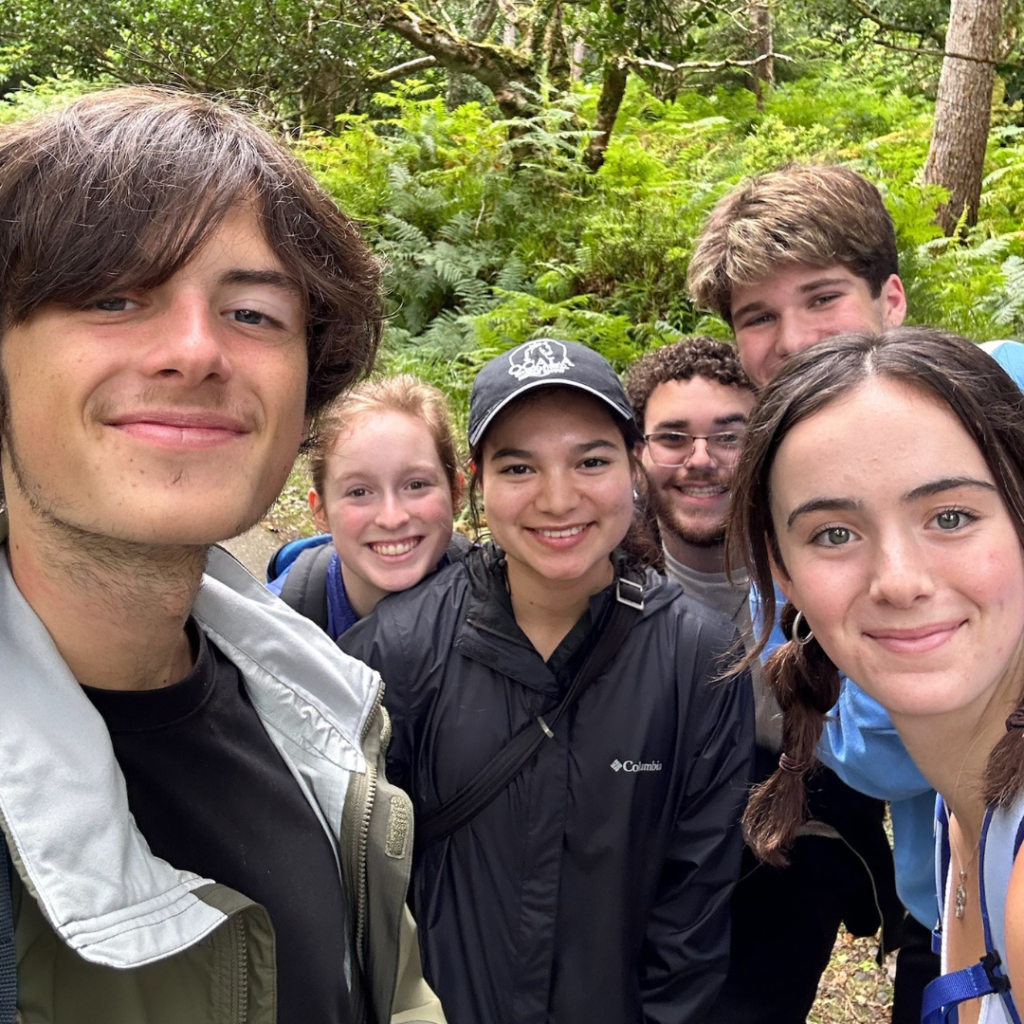 Selfie of Lauren and friends