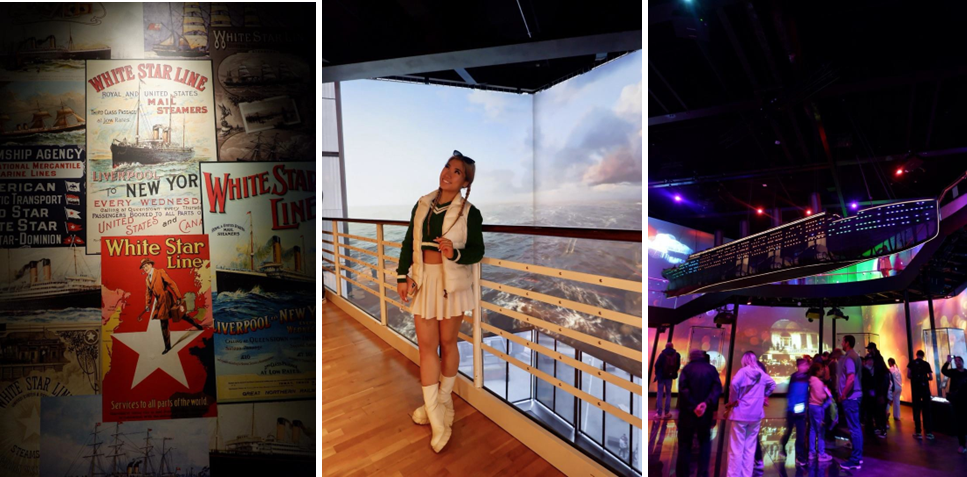 Brianne at the Titanic experience