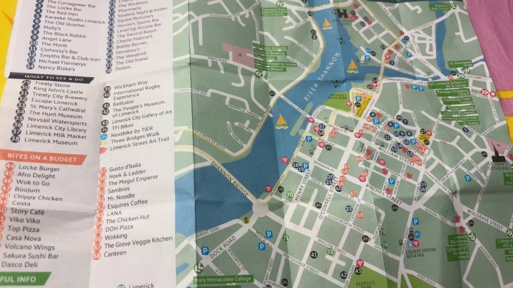 Limerick brochure map