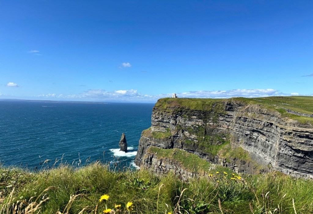 Cliffs of Moher in the sunny day  