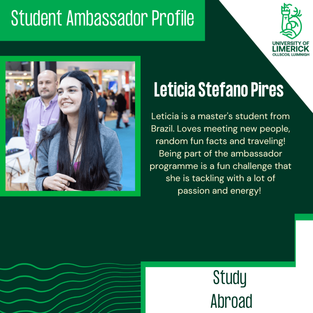Leticia is a master's student from Brazil. Loves meeting new people, random fun facts and traveling! Being part of the ambassador programme is a fun challenge that she is tackling with a lot of passion and energy!