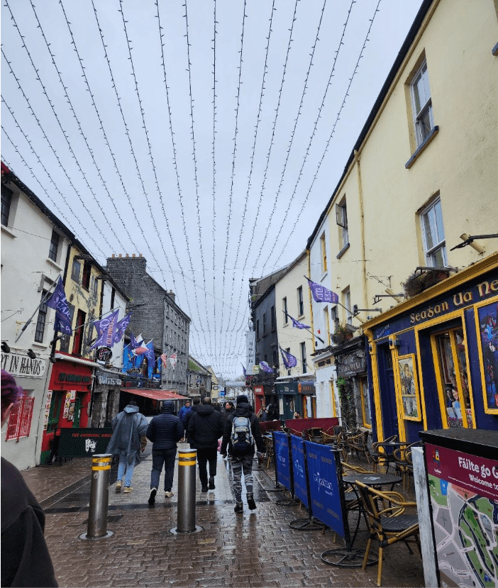 A busy street (the Latin Quarter) 