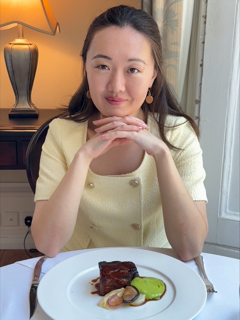 Image of Ruolin Dining at the east room restaurant.